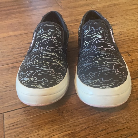 Lacoste gator outline slip on sneaker vintage - Picture 2 of 7